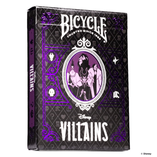 Bicycle Disney Villains Purple Or Green Playing Cards