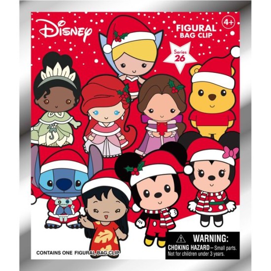 Disney Christmas Series 1 3D Collectable Keychain/Bagclip