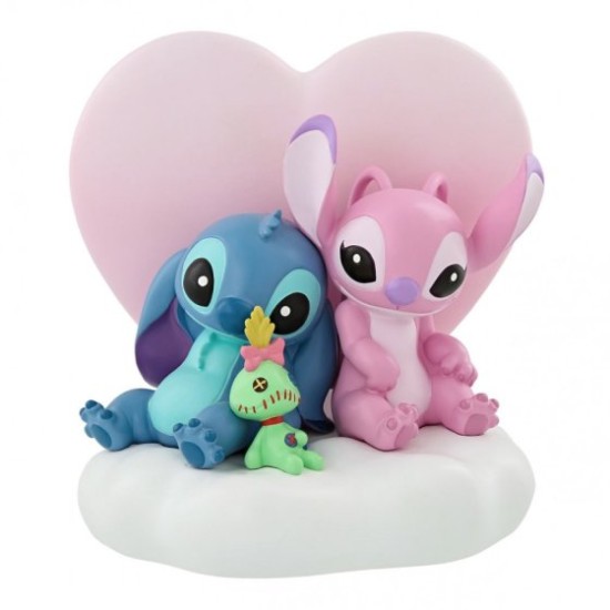 Disney Grand Jester Studios Light up Stitch and Angel Scene