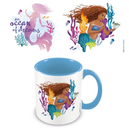 Disney The Little Mermaid An Ocean Of Dreams Blue Coloured Inner Mug 315ml