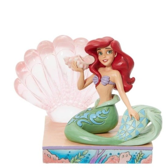 Disney Traditions Ariel with Clear Resin Shell 