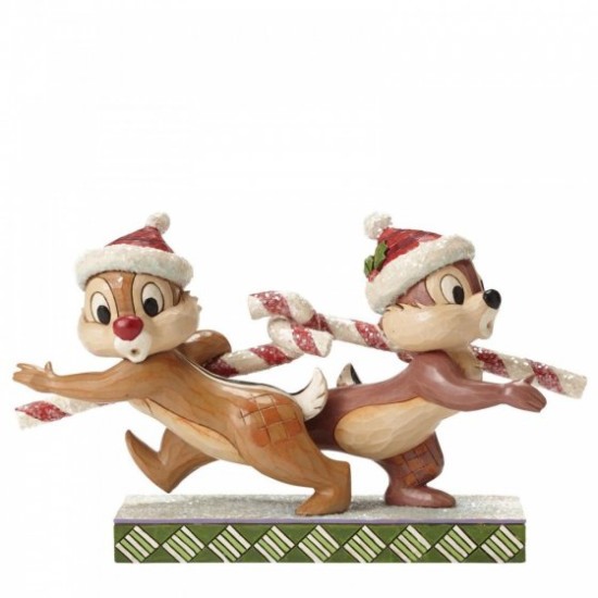 Disney Traditions Christmas Figurine Chip & Dale Figurine 