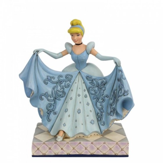 Disney Traditions Cinderellla Transformation Cinderella Glass Slipper Figurine