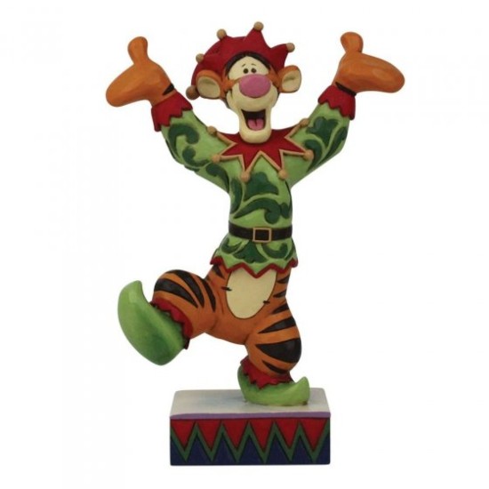 Disney Traditions Ecstatic Elf Tigger Elf Figurine 