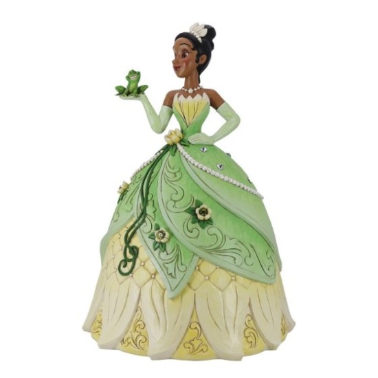 Disney Traditions Just One Kiss Tiana Deluxe Figurine 