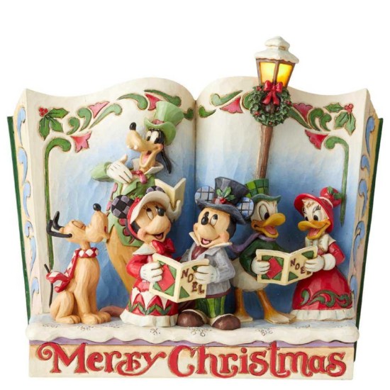 Disney Traditions Merry Christmas Christmas Carol Storybook Figure