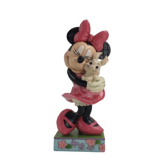 Disney Traditions Minnie Holding Bunny Figurine 