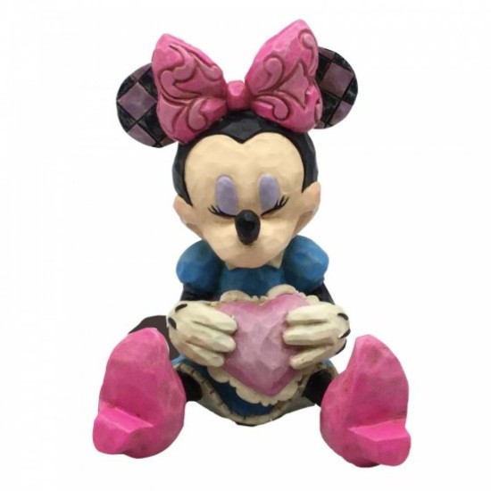 Disney Traditions Minnie Mouse with Heart Mini Figurine