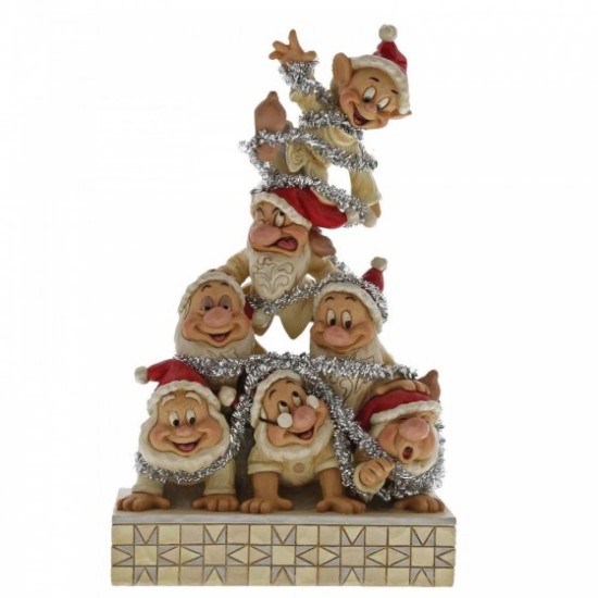 Disney Traditions Precarious Pyramid Seven Dwarfs Figurine 