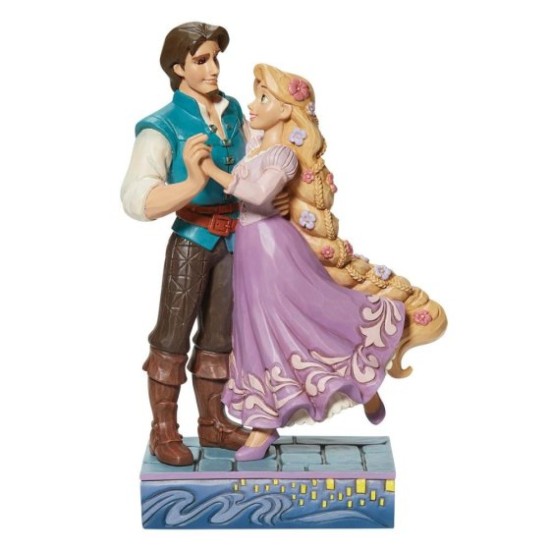 Disney Traditions Rapunzel & Flynn Rider Love Figurine