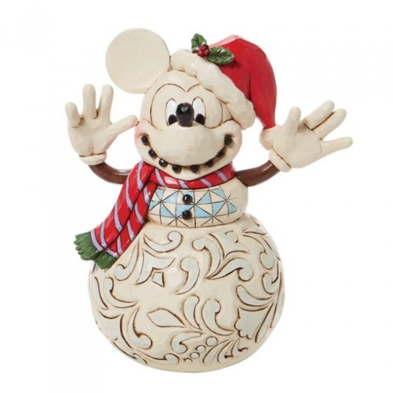 Disney Traditions Snowy Smiles Mickey Mouse Snowman 