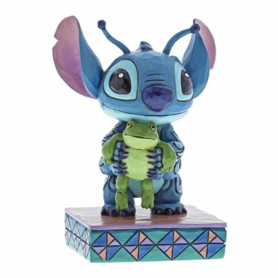 Disney Traditions Strange Life-Forms Stitch with Frog Figurine