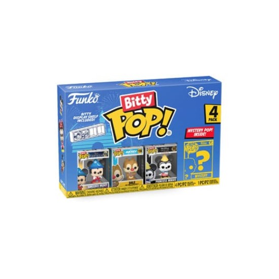 Funko Pop Bitty Disney Sorcerer Mickey 4 Pack