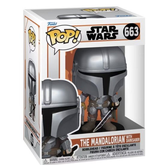 Funko POP Star Wars The Mandalorian with Darksaber