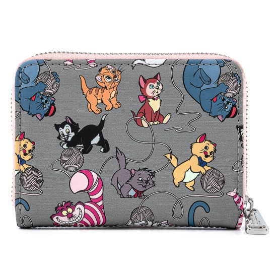 Loungefly Disney Cats AOP Zip Around Wallet