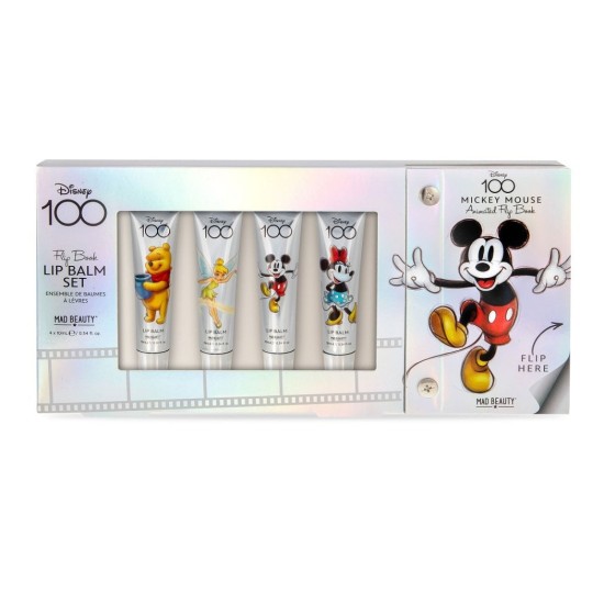 Mad Beauty Disney 100 4pc Lip Balm Set