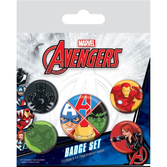 Marvel Avengers Assemble Badge Pack