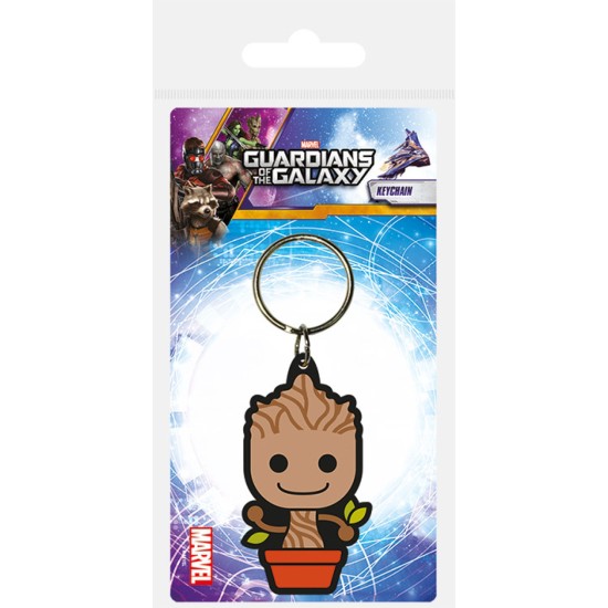 Marvel Guardians Of The Galaxy Baby Groot Rubber Keychain