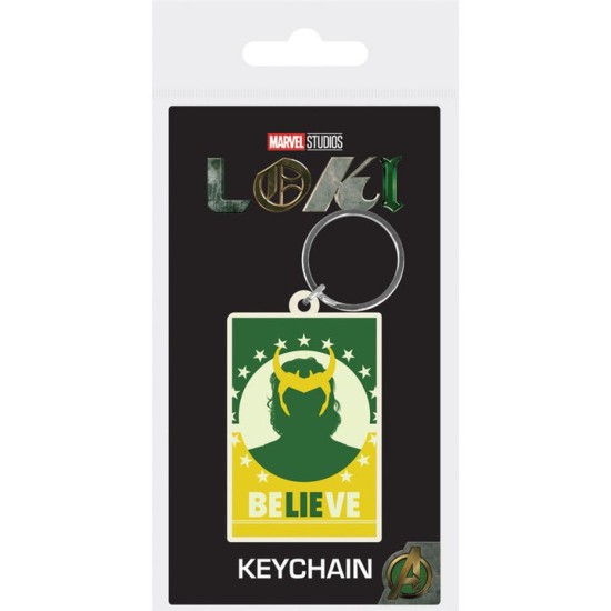 Marvel Loki Season 1 Believe PVC Rubber Keyring