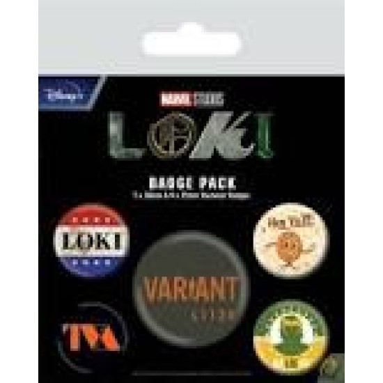 Marvel Loki TVA Badge Pack