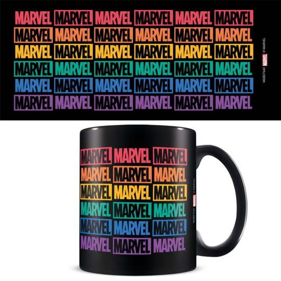 Marvel Pride Logo Repeat Rainbow Mug