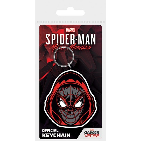 Marvel Spider-Man Miles Morales Hooded Rubber Keychain