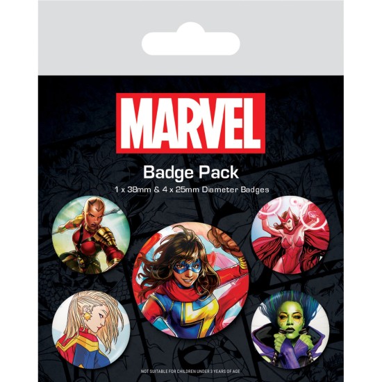 Marvel The Iconic Women Of Marvel Badge Pack