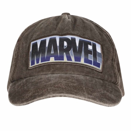 Marvel Vintage Wash Baseball Cap Logo