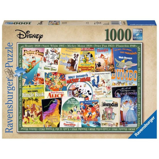 Ravensburger Disney Jigsaw Puzzle Vintage Movie Posters 1000 pieces