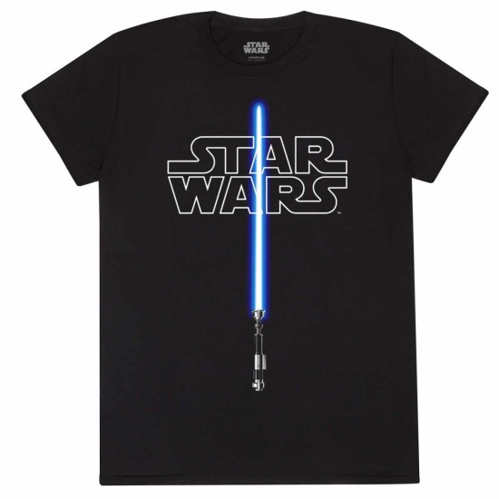 Star Wars Glow In The Dark Lightsaber Large T-Shirt