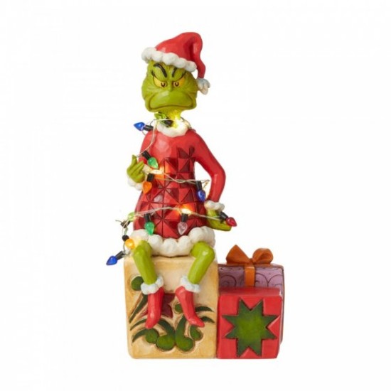 The Grinch by Jim Shore Grinch with lights Figurine 