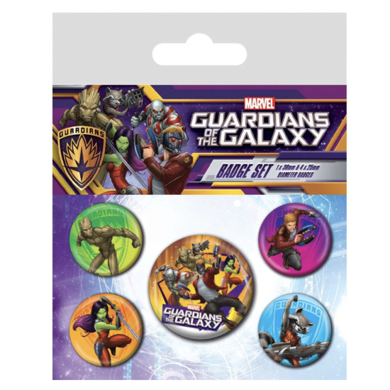 The Guardians Of The Galaxy Characters Badge Pack 