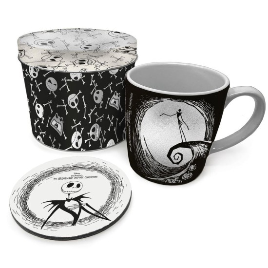 Disney The Nightmare Before Christmas Gift Set Mug & Coaster In Keepsake Tin