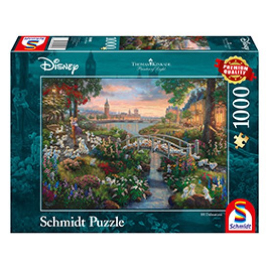 Thomas Kinkade Disney 101 Dalmatians Puzzle 1000 pcs