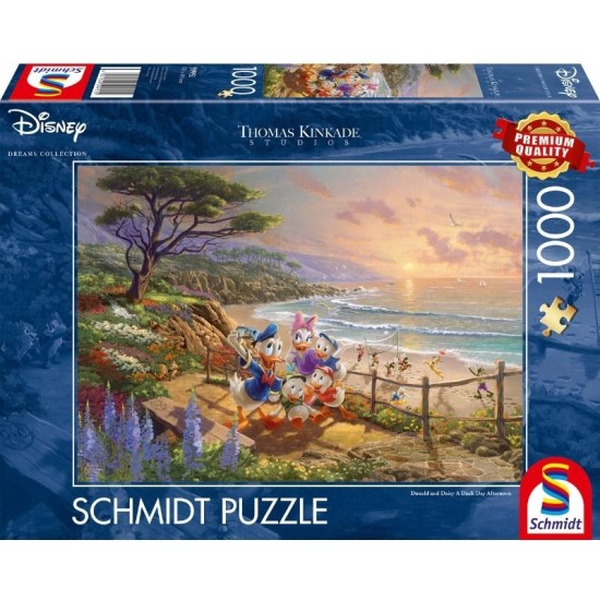 Thomas Kinkade Disney Donald & Daisy, A Duck Day Afternoon 1000 pcs