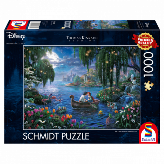 Thomas Kinkade Disney The Little Mermaid and Prince Eric Puzzle 1000 pcs