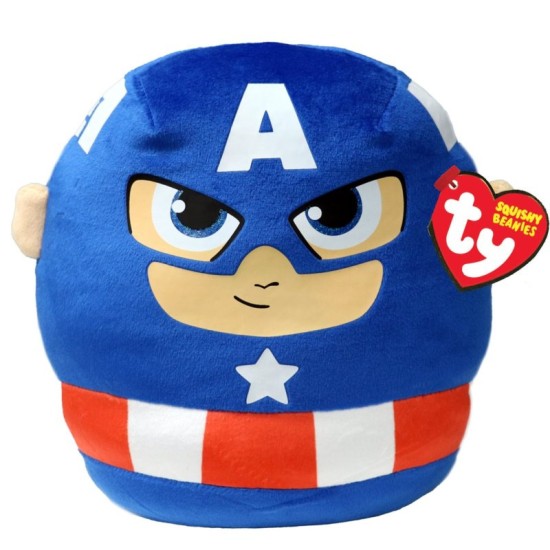 TY Marvel Captain America Squishy Beanie 10